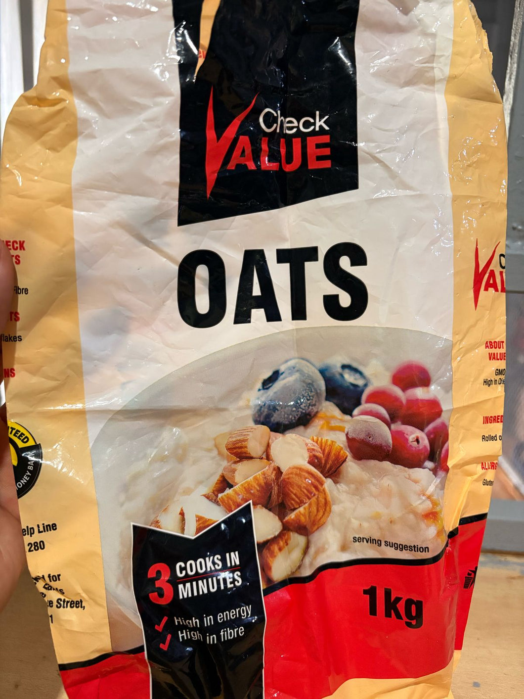 Check Value Oats 1kg