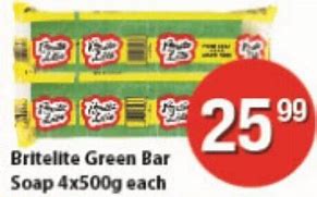 Britelite green bar 4x500g